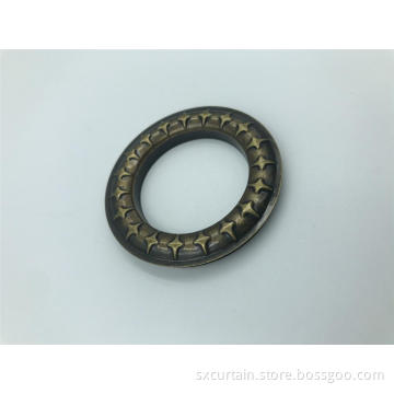 Wholesale Antique Brass Star Pattern Curtain Eyelet